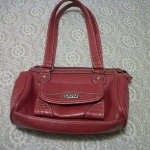 RAILROAD RETRO RED LEATHERETTE PURSE